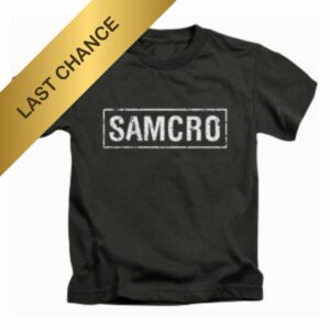 T-shirt Enfant SAMCRO avec l’inscription emblématique.