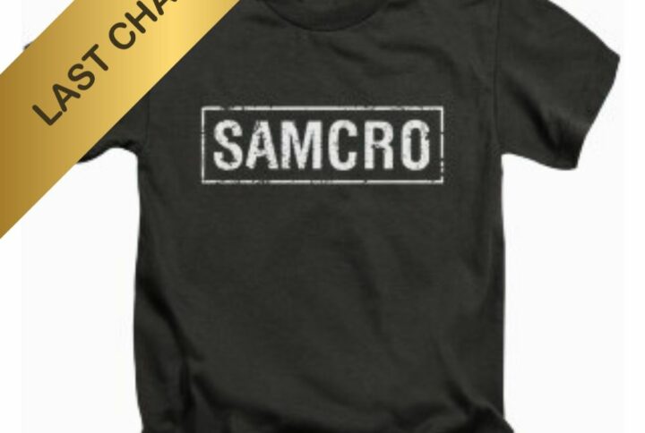 T-shirt Enfant SAMCRO avec l’inscription emblématique.