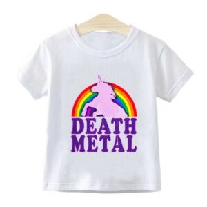 Tee-shirt death metal rainbow Enfant