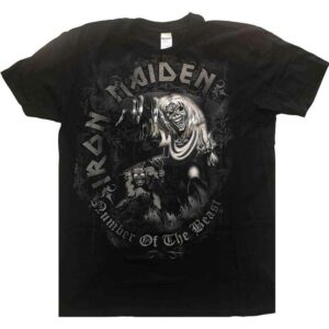 T-shirt Iron Maiden number of the beast enfant