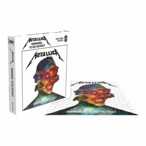 Puzzle Metallica Hardwired…To Self-Destruct assemblé, affichant la pochette de l’album.