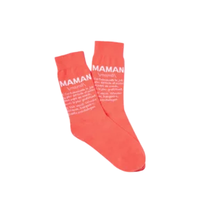 Chaussettes Maman Fisura avec un design original et amusant, parfaites pour un look unique et confortable.